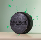 Detoxin            Мултифункционален твърд шампоан с активен въглен