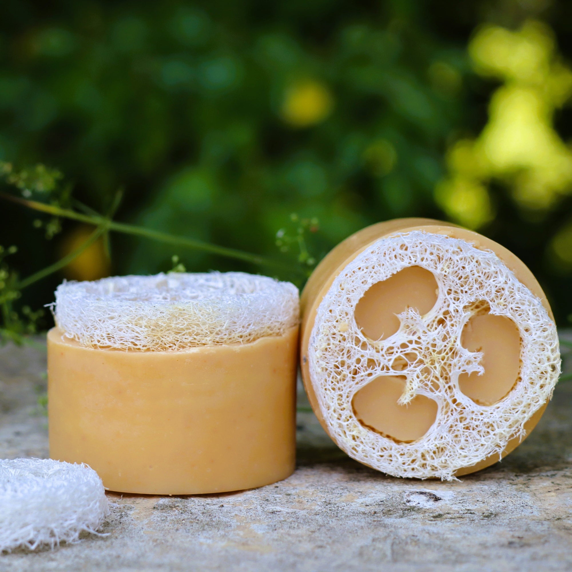 Silk&Scrub | Двулицев крем-бар с натурална гъба Loofah